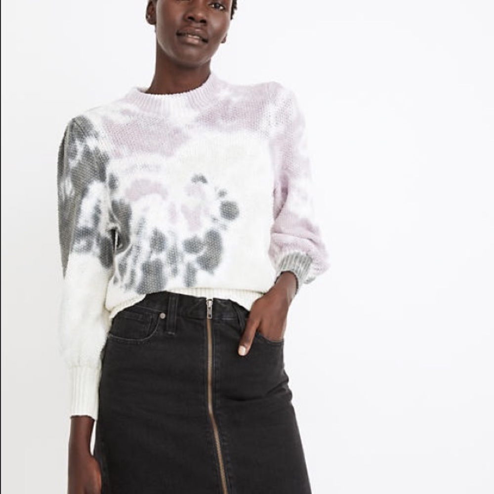 🖤Madewell Denim A Line Mini Skirt with Zip 🖤